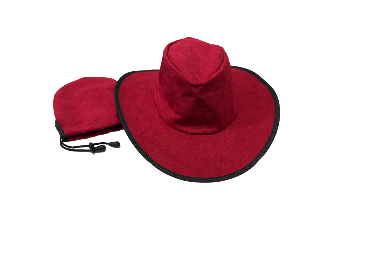 Sombrero Plegable Gamuzina Rojo