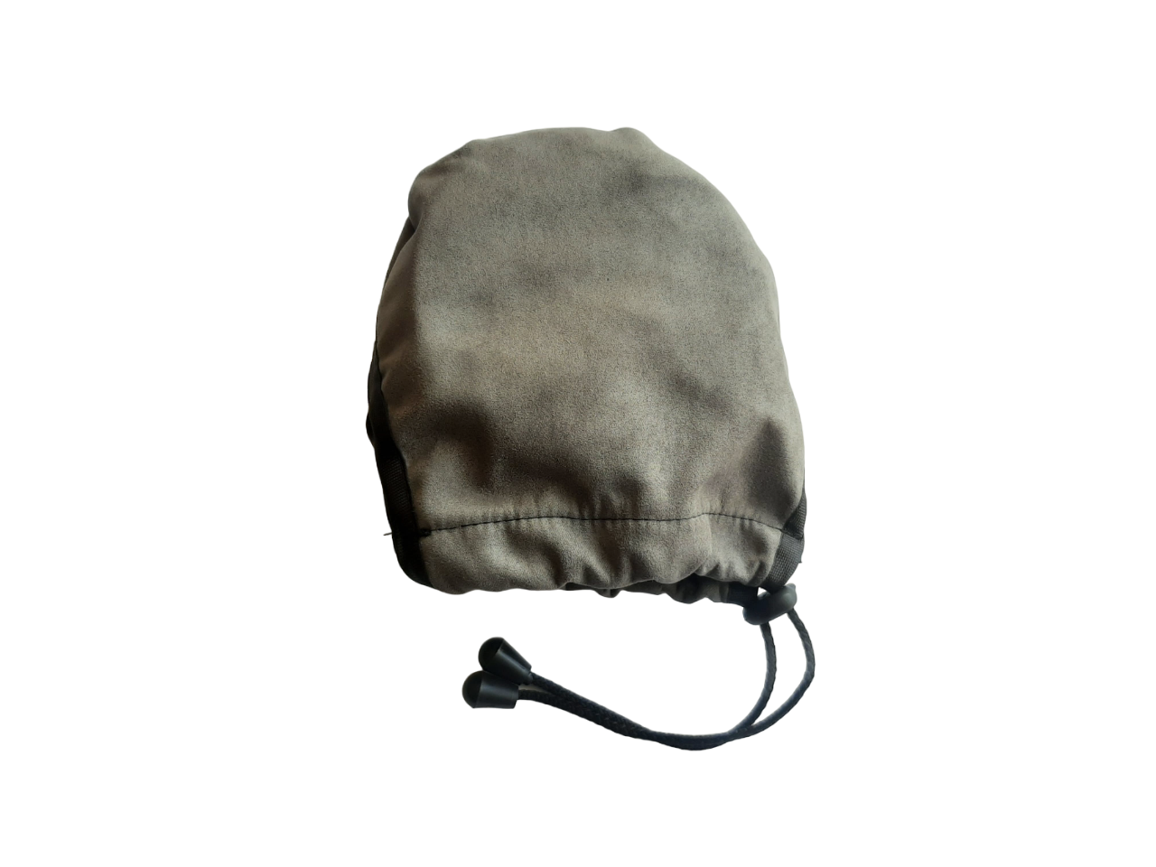 Closed Gray Suede Foldable Hat